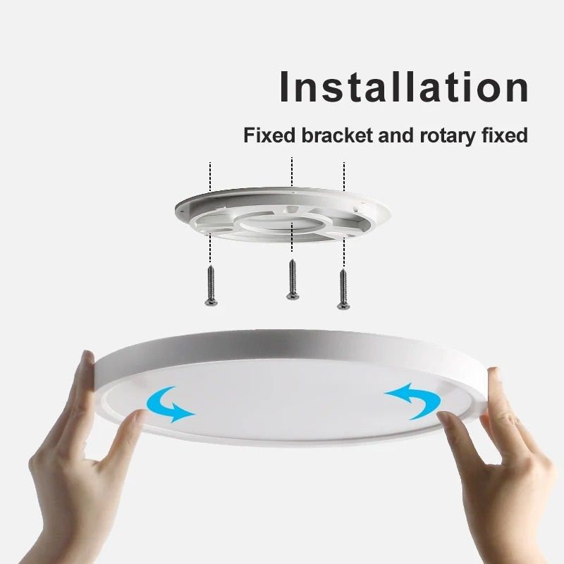 Modern LED Ceiling Light One Light With Three Color Modes 2