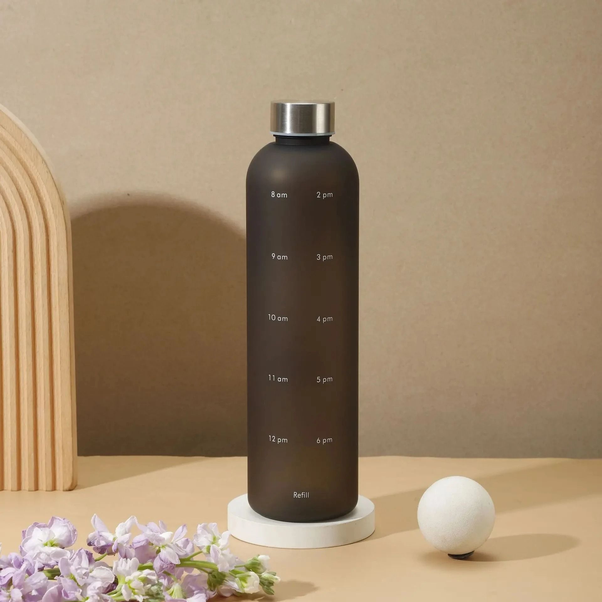 1 L Water Bottle With Time Marker Motivational Sports Bottle 2