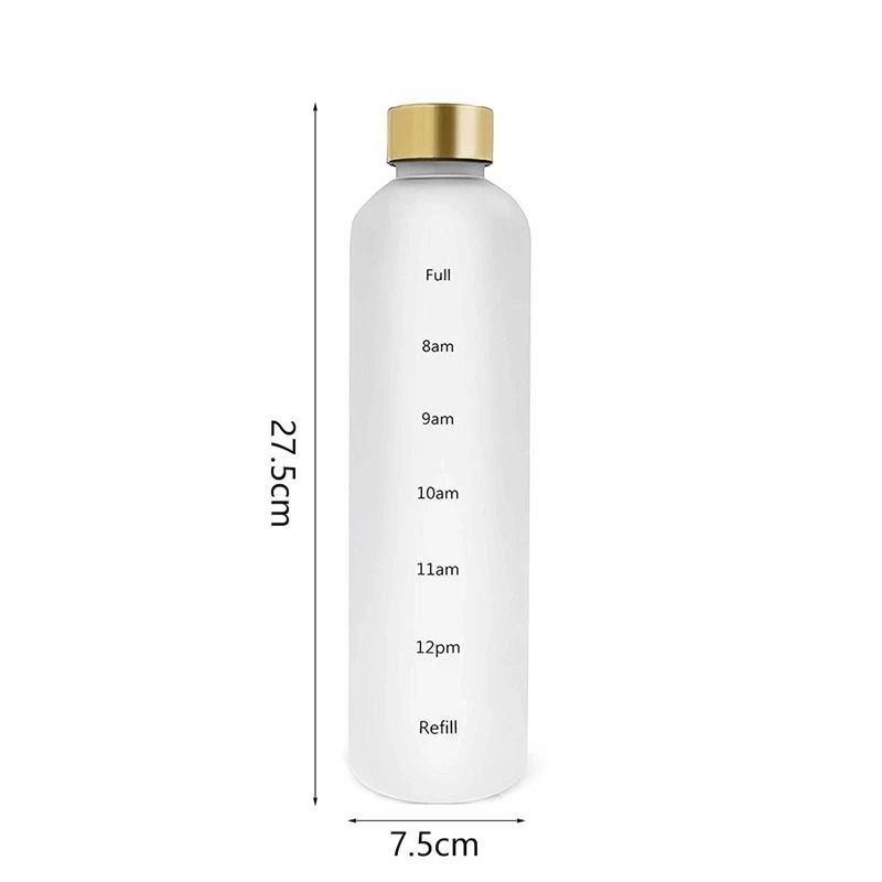 1 L Water Bottle With Time Marker Motivational Sports Bottle 4