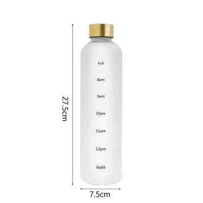 1 L Water Bottle With Time Marker Motivational Sports Bottle 4
