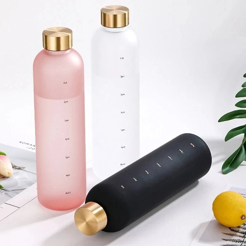 1 L Water Bottle With Time Marker Motivational Sports Bottle 5