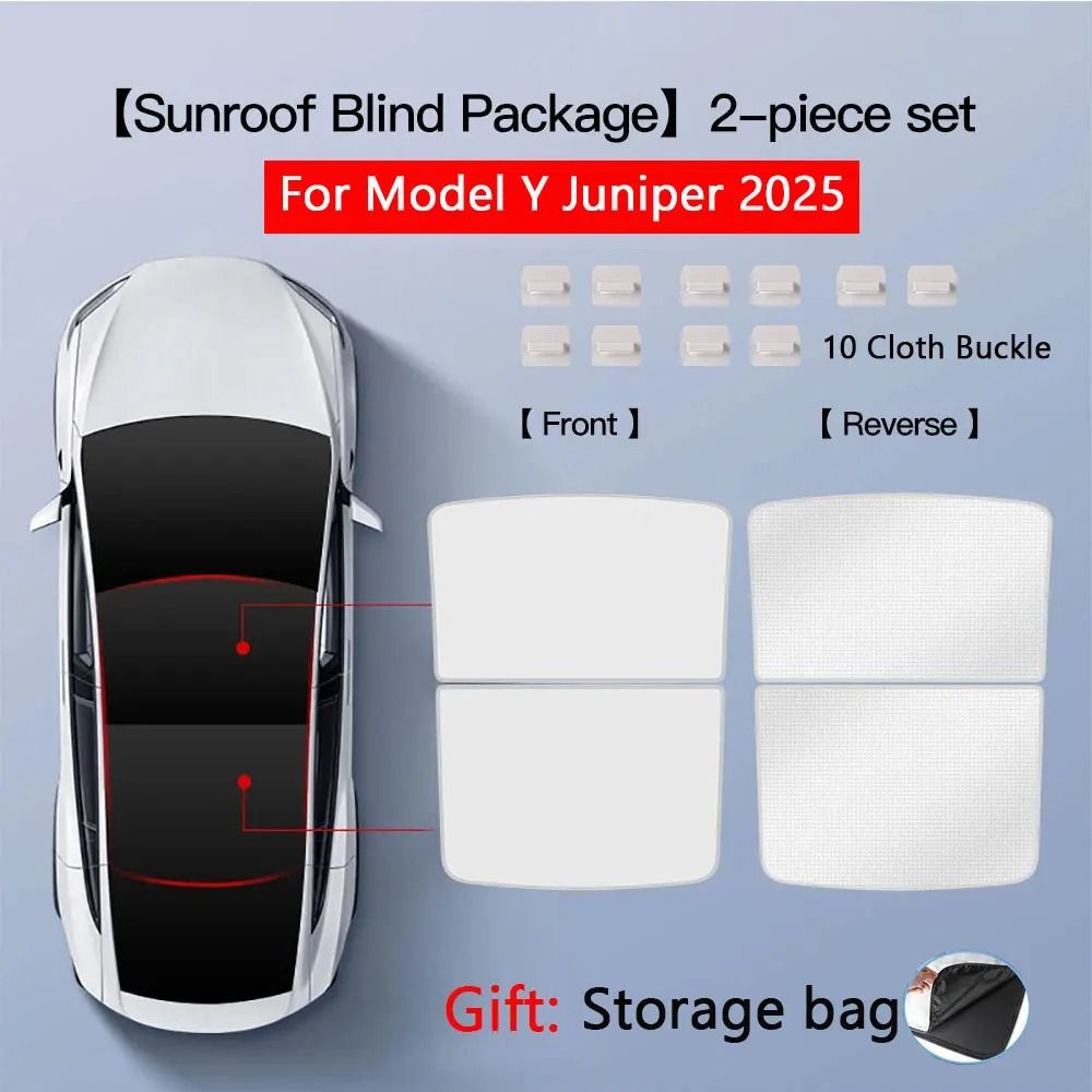 Tesla Model 3 And Model Y Sunroof Sunshade With UV Protection And Heat Insulation 15