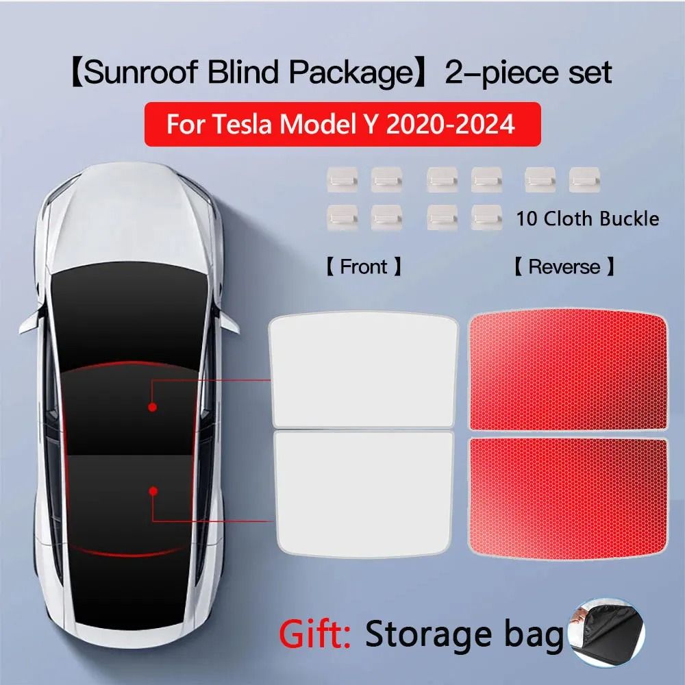 Tesla Model 3 And Model Y Sunroof Sunshade With UV Protection And Heat Insulation 18