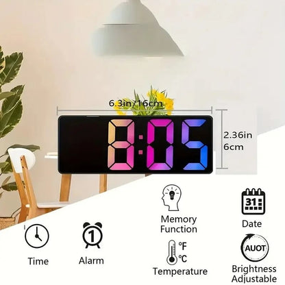 Digital Alarm Clock With Temperature And Adjustable Brightness 4