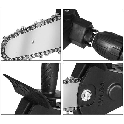 Mini Electric Drill To Chainsaw Converter 46 Inch Logging Saw Conversion Tool For Household And Gar 4