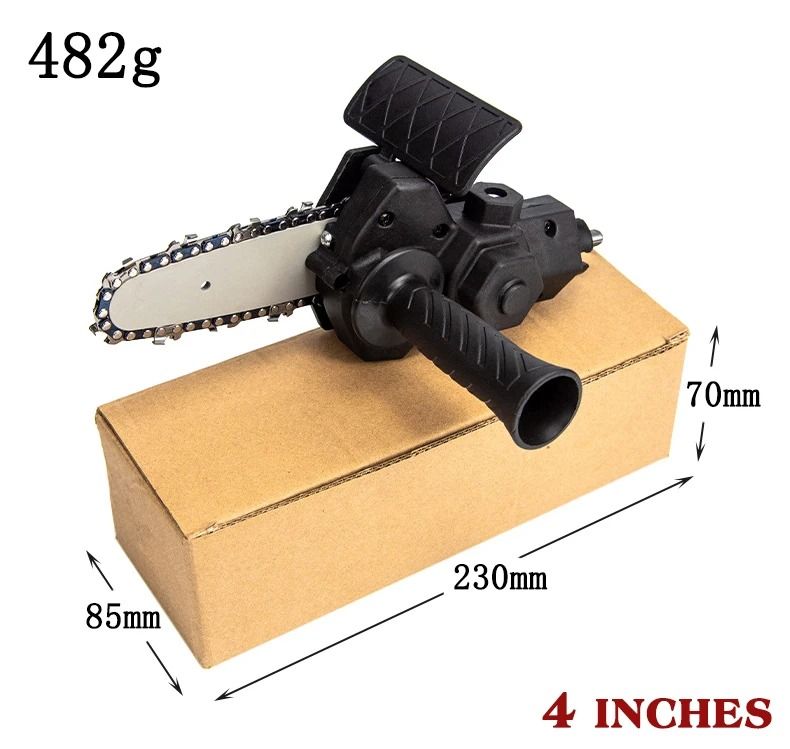 Mini Electric Drill To Chainsaw Converter 46 Inch Logging Saw Conversion Tool For Household And Gar 8