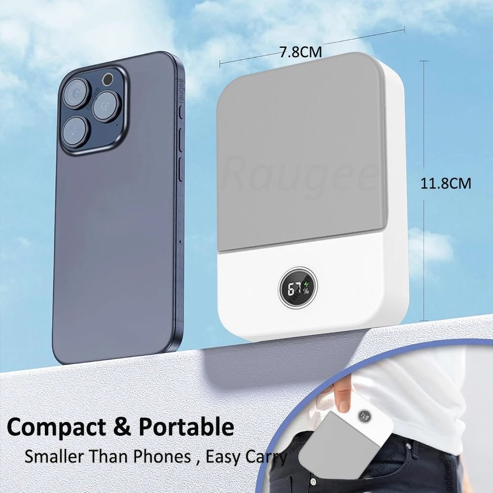 Portable Waist Fan Hanging Neck Fan Mini USB Rechargeable Portable Waist Clip Fan For Outdoor Sport 6