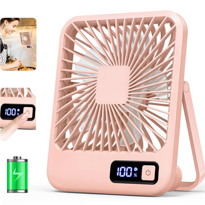 Portable USB Rechargeable Desk Fan With Adjustable Speeds 8