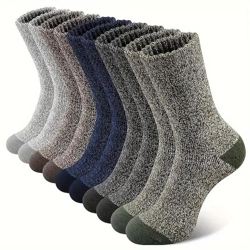 5 Pairs Merino Wool Thermal Hiking Socks For Men  Thick Warm Winter Cold Weather Outdoor Socks 6