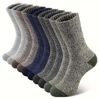 5 Pairs Merino Wool Thermal Hiking Socks For Men  Thick Warm Winter Cold Weather Outdoor Socks 6