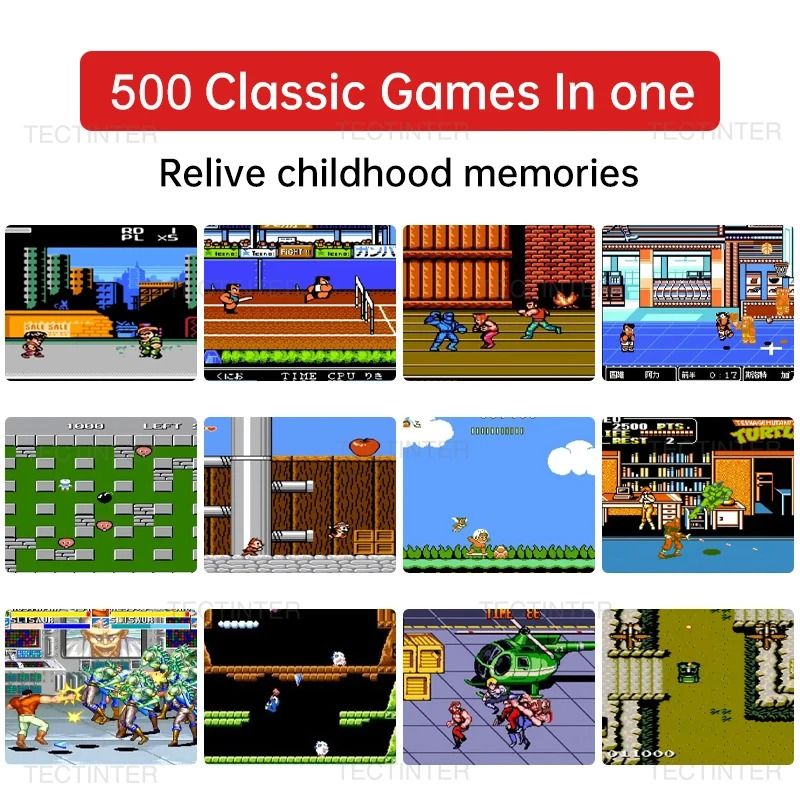 Portable Handheld Game Console With 500 Built In Games 1