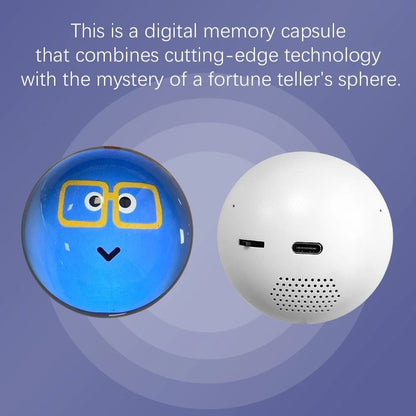 Customizable Video Glass Ball Lamp With Spherical Pixel Display 2