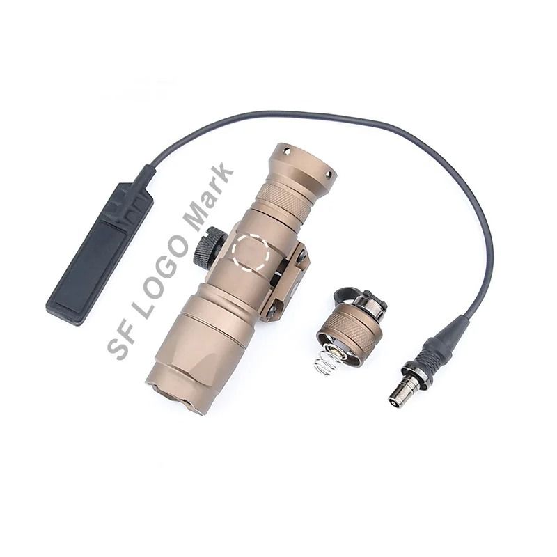 Mini Tactical Weapon Flashlight LED Scout Hunting Light With 20mm Rail Mount 12