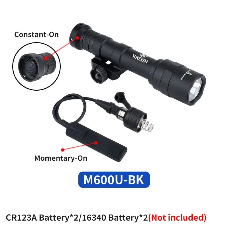 Mini Tactical Weapon Flashlight LED Scout Hunting Light With 20mm Rail Mount 13