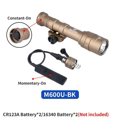 Mini Tactical Weapon Flashlight LED Scout Hunting Light With 20mm Rail Mount 15