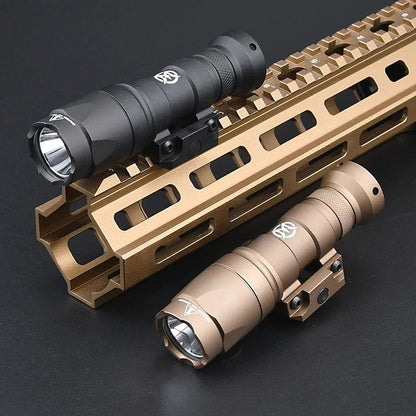 Mini Tactical Weapon Flashlight LED Scout Hunting Light with 20mm Rail Mount