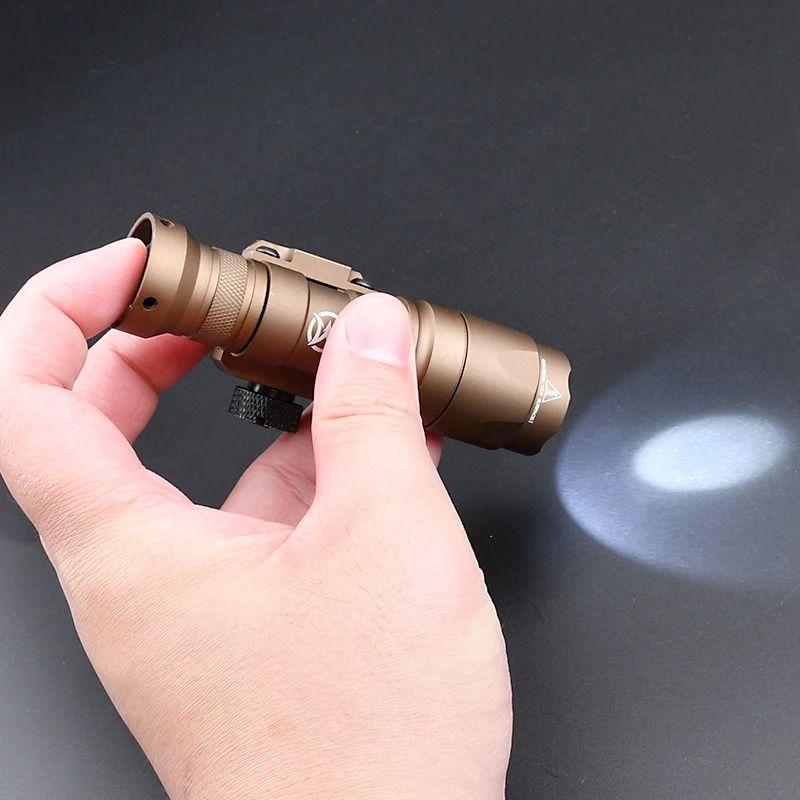 Mini Tactical Weapon Flashlight LED Scout Hunting Light With 20mm Rail Mount 4