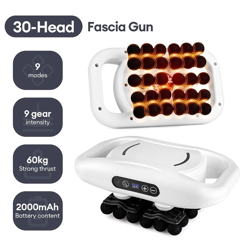 42 Heads Fascia Gun High Frequency Vibration Body Massage Gun Back And Waist Massager Neck Shoulder 5