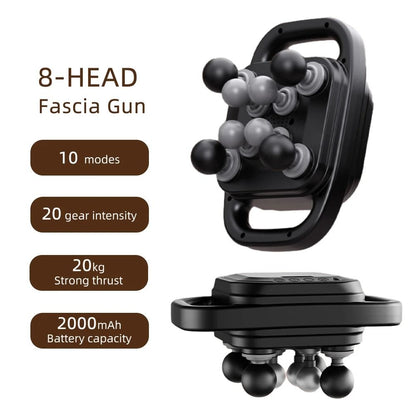 42 Heads Fascia Gun High Frequency Vibration Body Massage Gun Back And Waist Massager Neck Shoulder 8