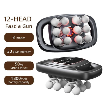 42 Heads Fascia Gun High Frequency Vibration Body Massage Gun Back And Waist Massager Neck Shoulder 13