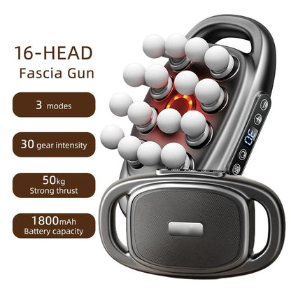 42 Heads Fascia Gun High Frequency Vibration Body Massage Gun Back And Waist Massager Neck Shoulder 14