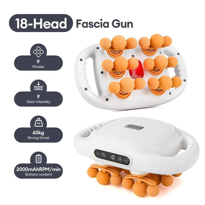 42 Heads Fascia Gun High Frequency Vibration Body Massage Gun Back And Waist Massager Neck Shoulder 19