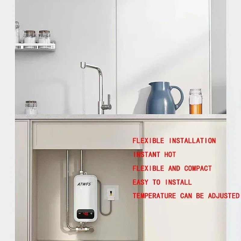 Instant Electric Water Heater 220V 4600W Portable Heater For Bathroom Shower And Kitchen 1