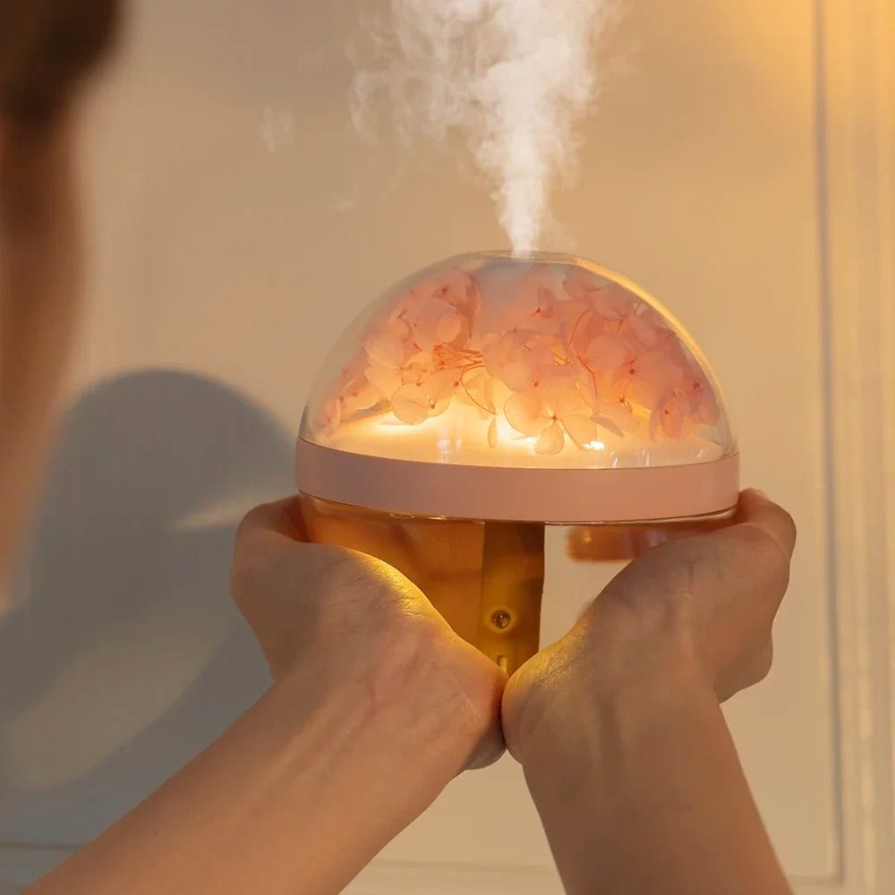 270ML Air Humidifier USB Rechargeable LED Light Mist Maker For Home Hydration 2