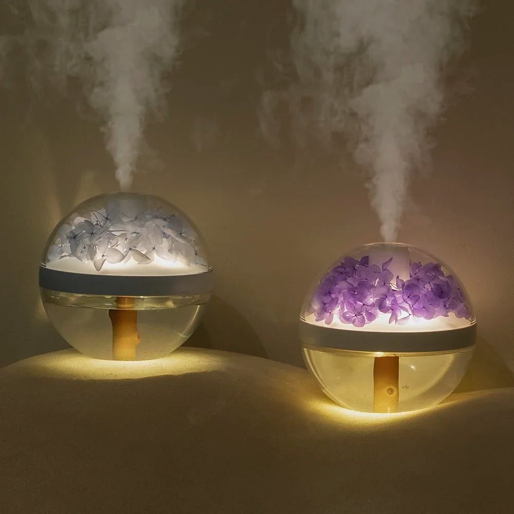 270ML Air Humidifier USB Rechargeable LED Light Mist Maker For Home Hydration 3