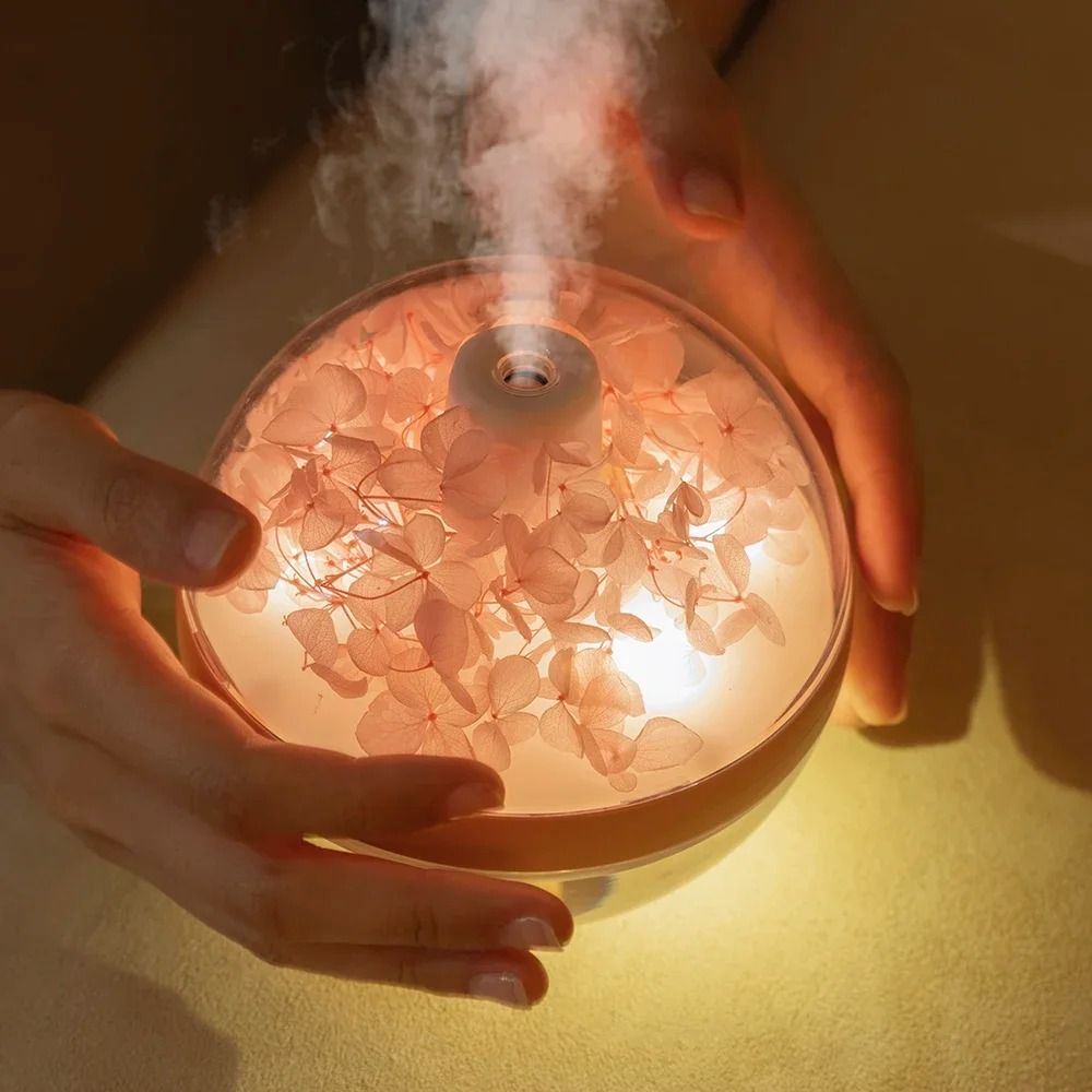 270ML Air Humidifier USB Rechargeable LED Light Mist Maker For Home Hydration 4