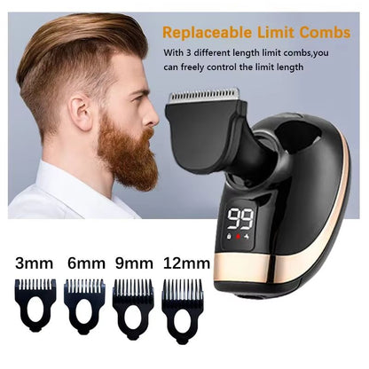 5in1 Electric Shaver For Men  Rechargeable Waterproof Razor With Beard Hair And Face Grooming Attac 2