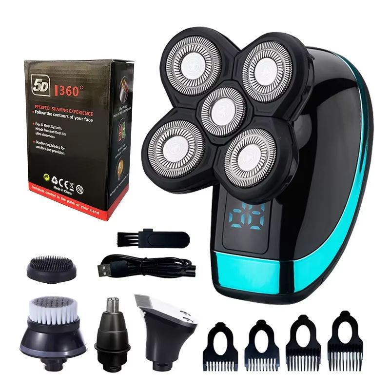 5in1 Electric Shaver For Men  Rechargeable Waterproof Razor With Beard Hair And Face Grooming Attac 9