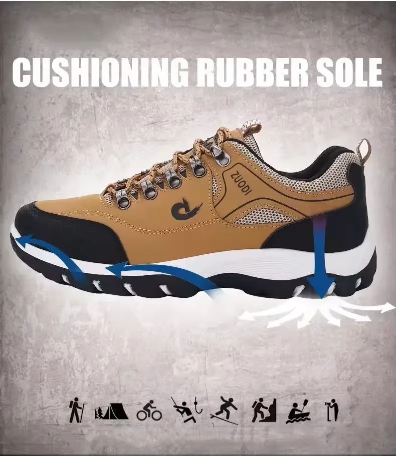 Mens Outdoor Hiking Shoes  Waterproof AntiSlip Trail Sneakers For Camping Mountaineering And Runnin 3