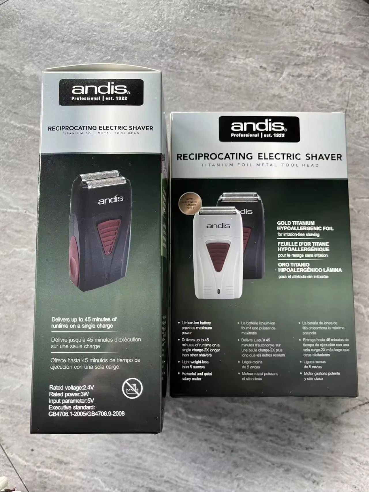 Andis Lithium Titanium Foil Shaver  Cordless Mens Razor For Smooth Bald And Close Shaving 5