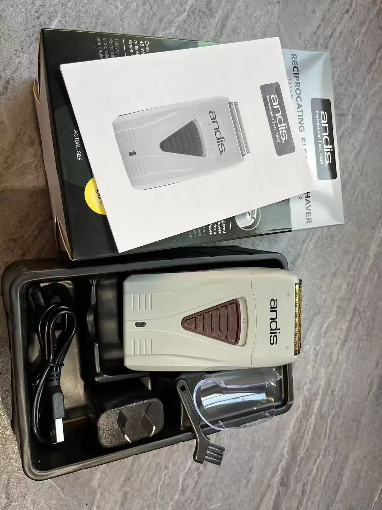 Andis Lithium Titanium Foil Shaver  Cordless Mens Razor For Smooth Bald And Close Shaving 8