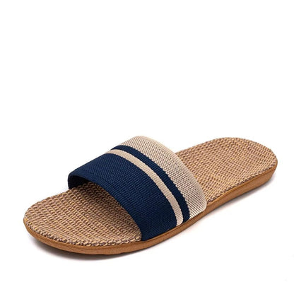 Womens Indoor Linen Slippers  Lightweight AntiSlip Summer House Shoes 7