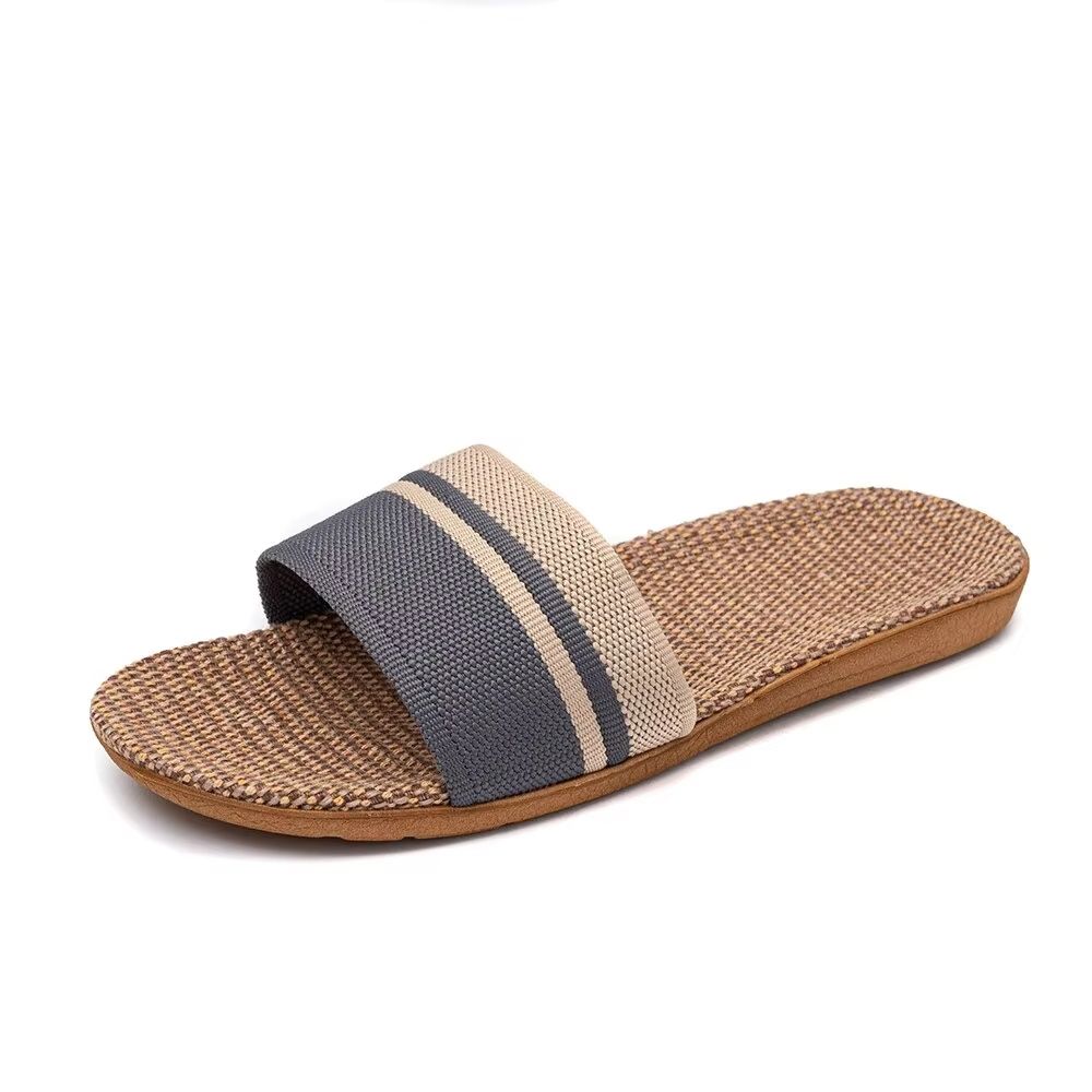 Womens Indoor Linen Slippers  Lightweight AntiSlip Summer House Shoes 8