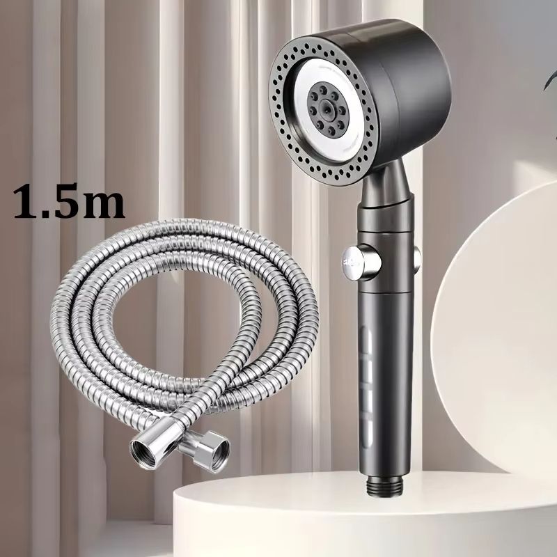 High Pressure WaterSaving Shower Head With Filter And 5 Spray Modes  Handheld With OneButton Stop 13