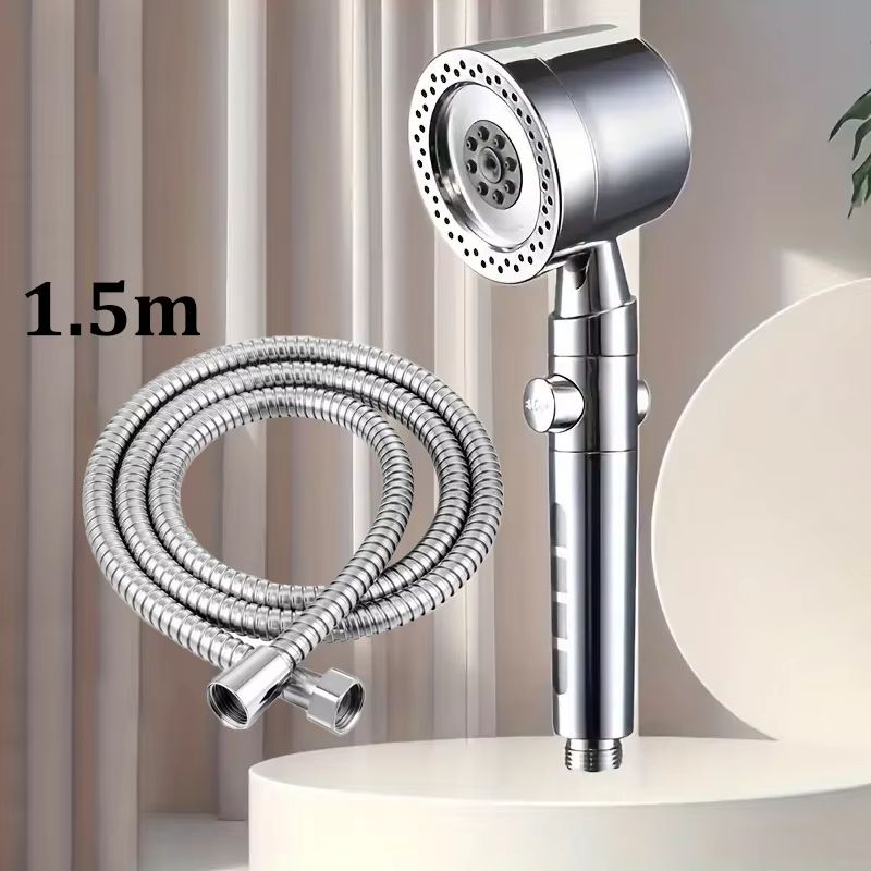 High Pressure WaterSaving Shower Head With Filter And 5 Spray Modes  Handheld With OneButton Stop 14