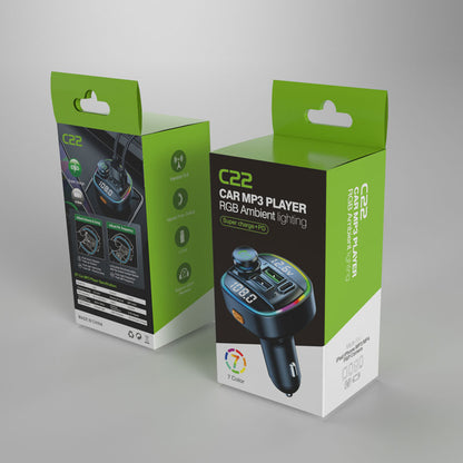 225W Super Fast Charge Bluetooth 50 FM Transmitter For Car Handsfree Call MP3 Player Dual USB Quick 10