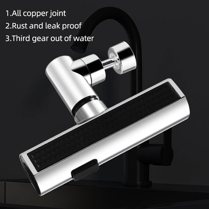 Multi-function Faucet Extender with Three-speed Waterfall Water Outlet, Rotating Splash-proof Universal Nozzle