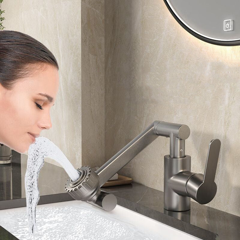Universal Rotating Faucet With Robotic Arm Dual Mode Hot And Cold Wash Basin Sink For Kitchen  Bath 4