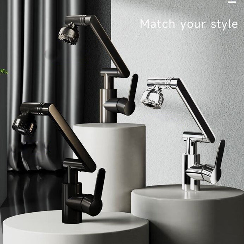 Universal Rotating Faucet With Robotic Arm Dual Mode Hot And Cold Wash Basin Sink For Kitchen  Bath 5