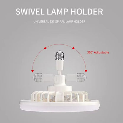 Rotatable 3in1 Ceiling Fan Lamp With Remote Control  E27 Base LED Lighting For Bedroom  Living Room 4