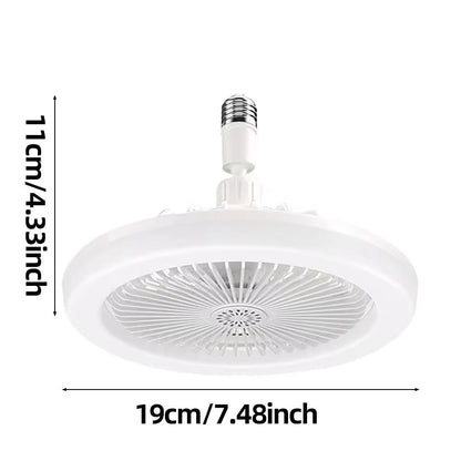 Rotatable 3in1 Ceiling Fan Lamp With Remote Control  E27 Base LED Lighting For Bedroom  Living Room 5