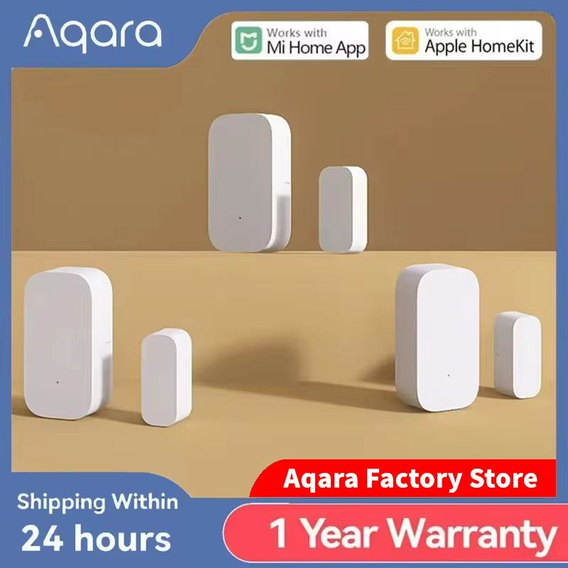 Aqara Smart Door and Window Sensor – Wireless Zigbee Security Alarm Compatible with Mi Home and Apple HomeKit