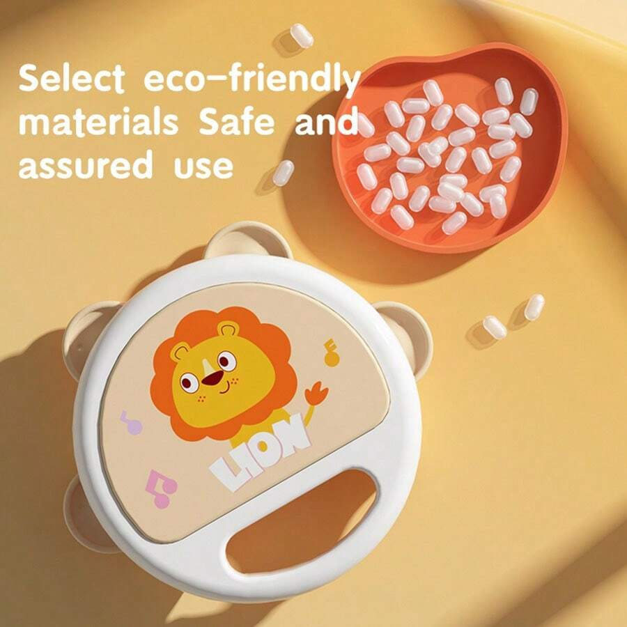 Adorable Baby Clapping Tambourine, Handheld Percussion Instrument, Delicate Tambourines for Kids Early Learning