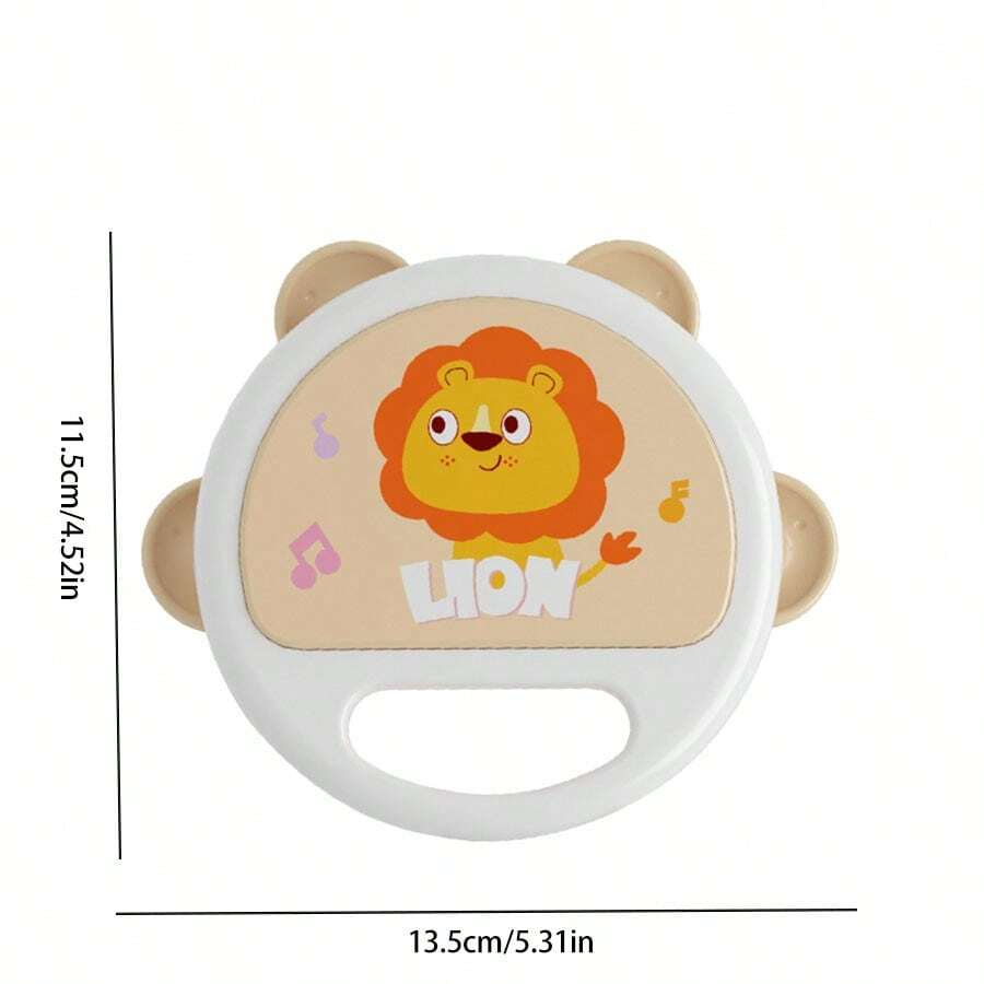 Adorable Baby Clapping Tambourine, Handheld Percussion Instrument, Delicate Tambourines for Kids Early Learning