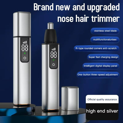 Xiaomi Rechargeable Nose And Ear Hair Trimmer  Touch Screen Portable Grooming Clipper With TypeC Fa 9