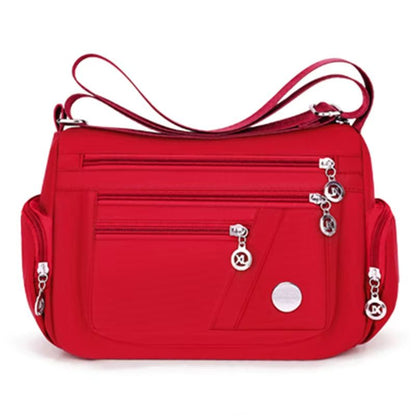 Waterproof Nylon Crossbody Travel Bag  MultiCompartment Womens Casual Shoulder Handbag 9